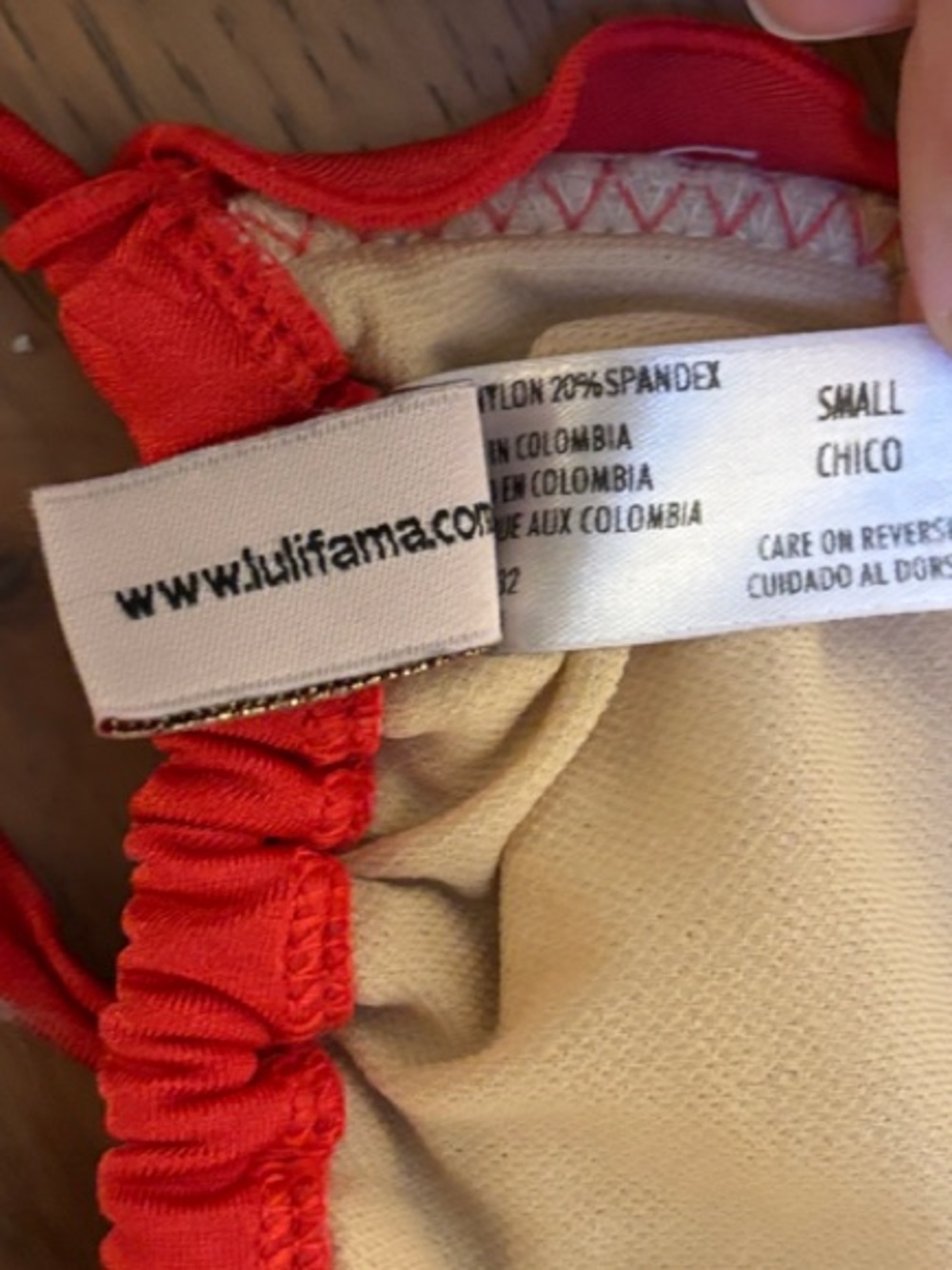 Luli Fama Red Ruffled Triangle Bikini - Picture 8 of 8